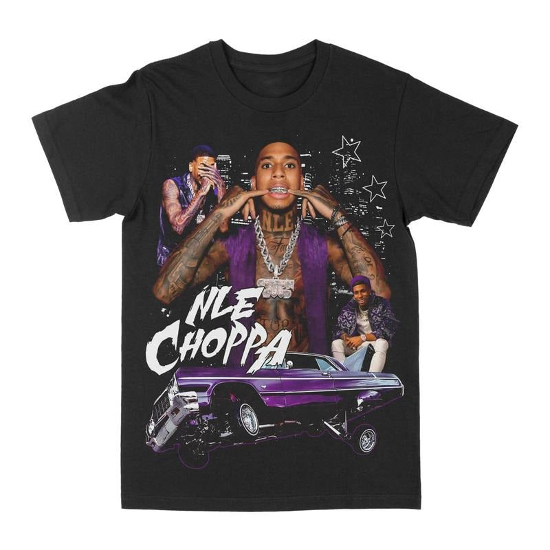 #Vintage 3NLE 3Choppaa Switches Shirt, Hiphop Graphic Shirt, Unisex Cotton For Men, Casual Polyeste Crewneck Shortsleeve