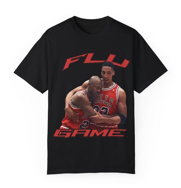 Vintage 90s Flu Game 12 Matching Shirt, Retro Basketball Match, Streetwear Fuuny Graphic T-Shirt, Gifts, Menswear Top Underwear Streetwear