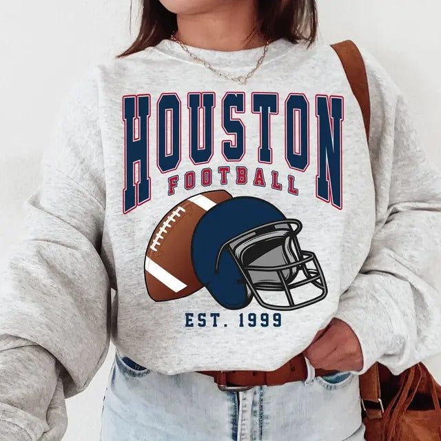 Vintage All Team Football Crewneck Sweatshirt Retro Game Day, Football Sweatshirt, The Game Day Retro Sweater Casual...