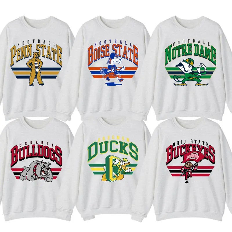 Vintage All Teams Football Style Sweatshirt, Gift For Football Unisex Sweatshirtstyle{n002}2 T-Shirts, Hoodie