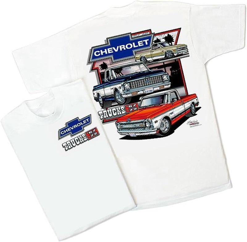 Vintage Chevy Trucks T-Shirt, 1967-1972 T-Shirt, Shirt for Fan, Shirt for Gift, Graphic Shirt Breathable Cotton Fabric Menswear Top Jacket Joggers Layer Outfit Sweater