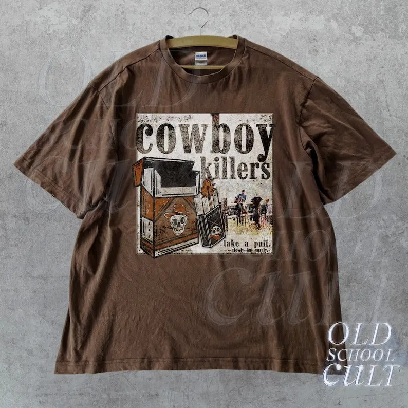 Vintage Cowboys 90s T-Shirt, Retro Country Shirt, Wester Unisex Tee, Heavy Cotton Shirt, Wild West Gift, Vintage...