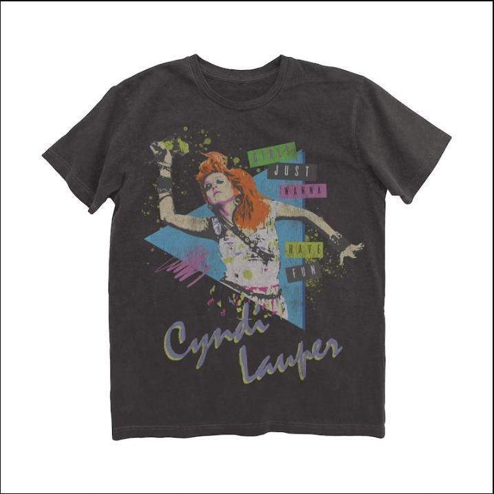 Vintage Cyndi Lauper T-Shirt, Girls Just Wanna Have Fun Shirt 80S Music Hoodie, Sweatshirt | InkThreadWorks.com