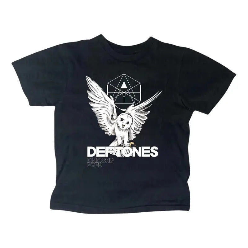 Vintage Deftones Baby Tee - Women's Y2K Style Emo Girls Punk Streetwear T-Shirt