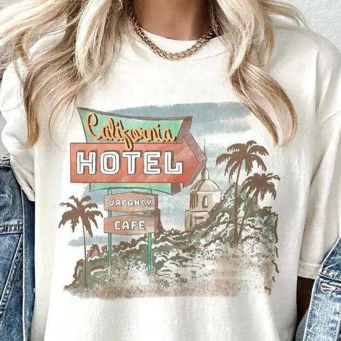 Vintage Eagles Band Tee - Hotel California Music Lovers Shirt