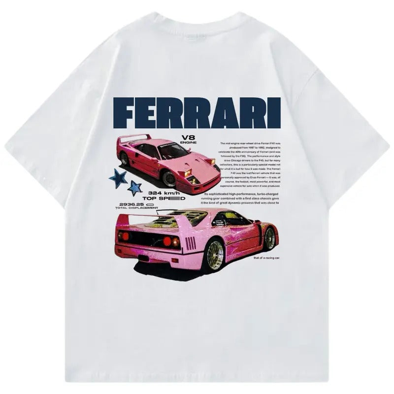 Vintage Ferrarii F40 t-shirt, Unisex, Supercar T-Shirt, Car Enthusiast Shirt, Car Clothing Hoodie, Sweatshirt