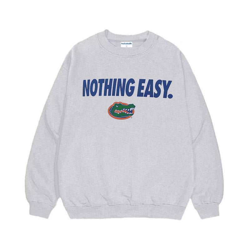 Vintage Florida Gators 2025 On-Court Bench Long Sleeve T-Shirt Sweatshirt Hooodie, Nothing Easy Basketball, Football Basketball Shirt.