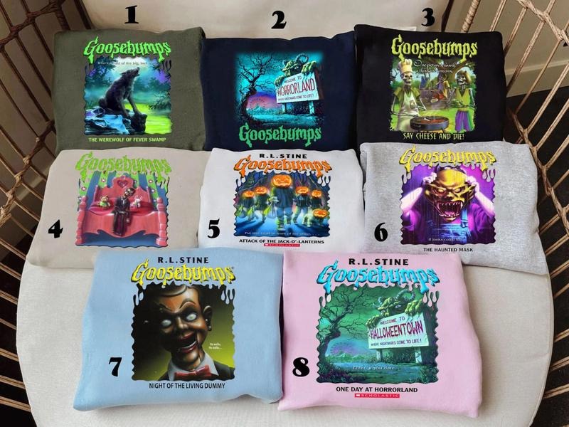 Vintage Goosebumps Sweatshirt, Goosebump Halloween Sweatshirt T-Shirts, Hoodie | InkThreadWorks.com