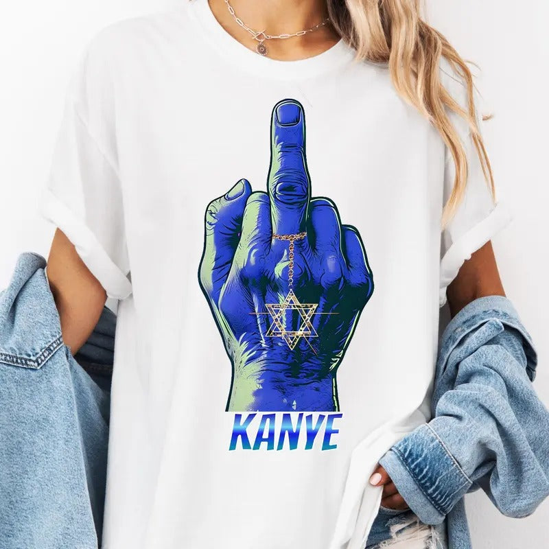Vintage Graphic Fck Kanye Shirt, Anti Nazi Tee, Unisex Fck Ye Tshirt, Jewish Pride Shirt, Unisex Political Shirt, Anti Trump T-shirt, Music Tee