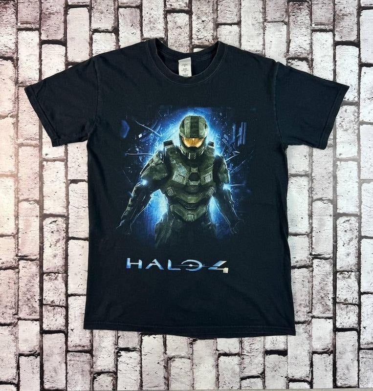 Vintage Halo 4 Video Game Graphic T Shirt Medium Rare