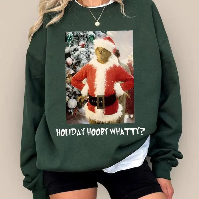 Vintage Holiday Sweatshirt Whatty Sweatshirt, Christmas Vibes, Vintage Christmas Sweatshirt T-Shirts, Hoodie
