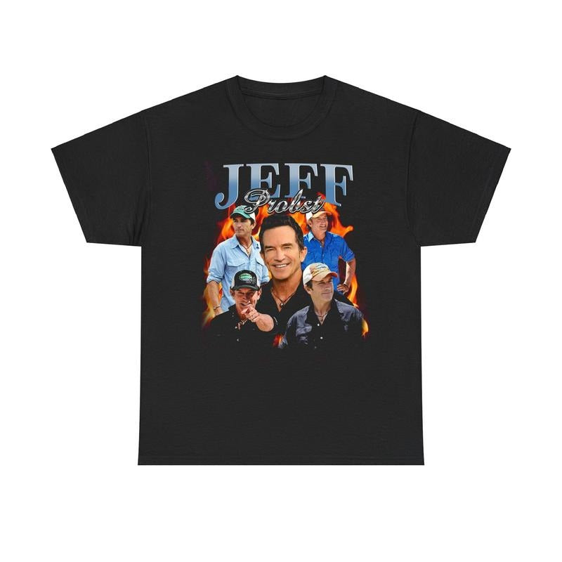 Vintage Jeff Probst Presenter Homage Television Presenter Tee Hoodie, Sweatshirt | InkThreadWorks.com