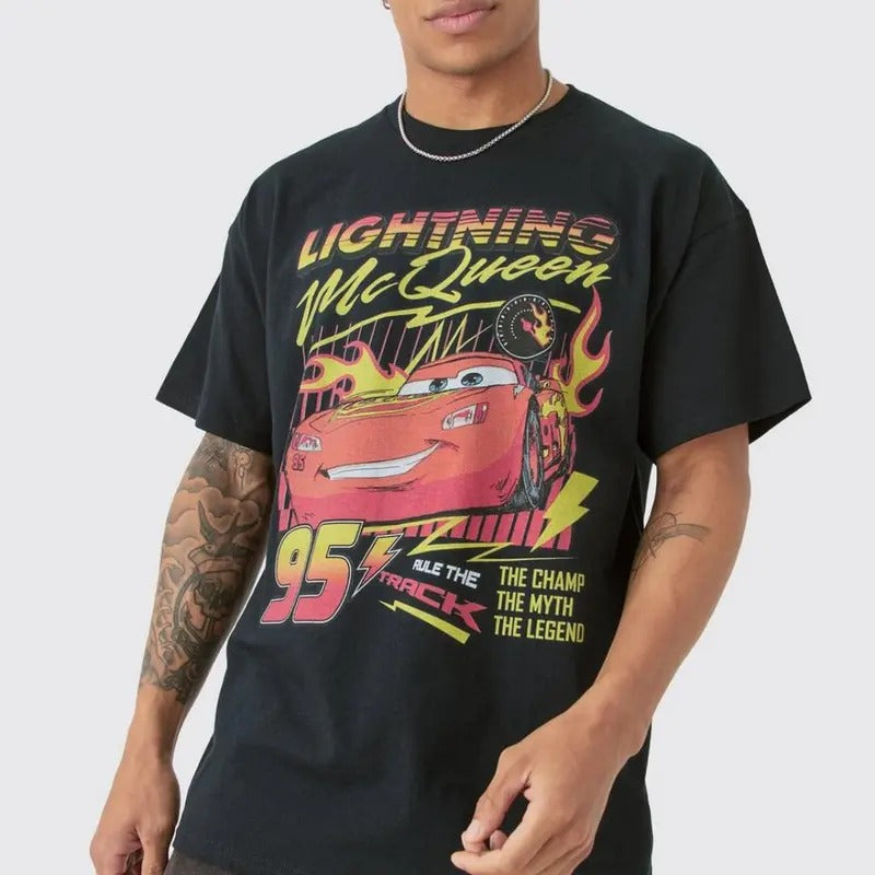 Vintage Lightning Mcqueen t-shirt, Unisex, Supercar T-Shirt, Car Enthusiast Shirt, Car Clothing Hoodie, Sweatshirt
