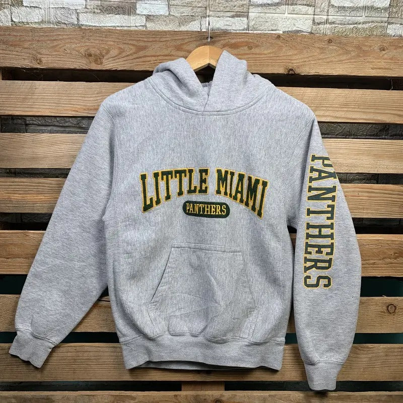 Vintage Ncaa Little Miami Panthers Hoodie Little Miami Hooded Sweater Little Miami Pullover Hoodie Little Miami Panthers...
