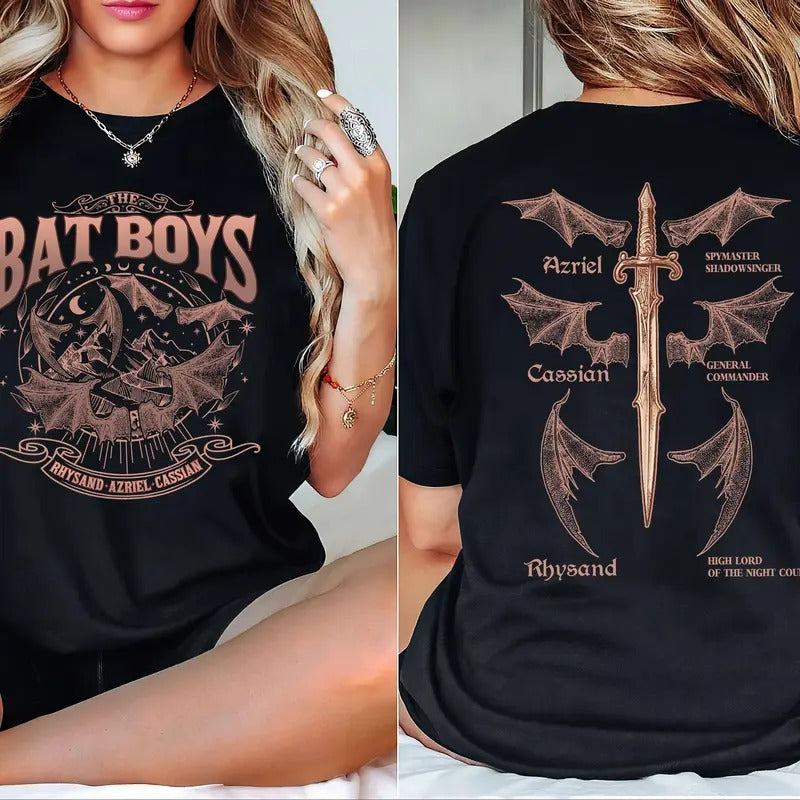 Vintage The Bat Boys Acotar Shirt, The Bat Boys Shirt, The Night Court Shirt, Rhysand Cassian Azriel, Bookish Merch...