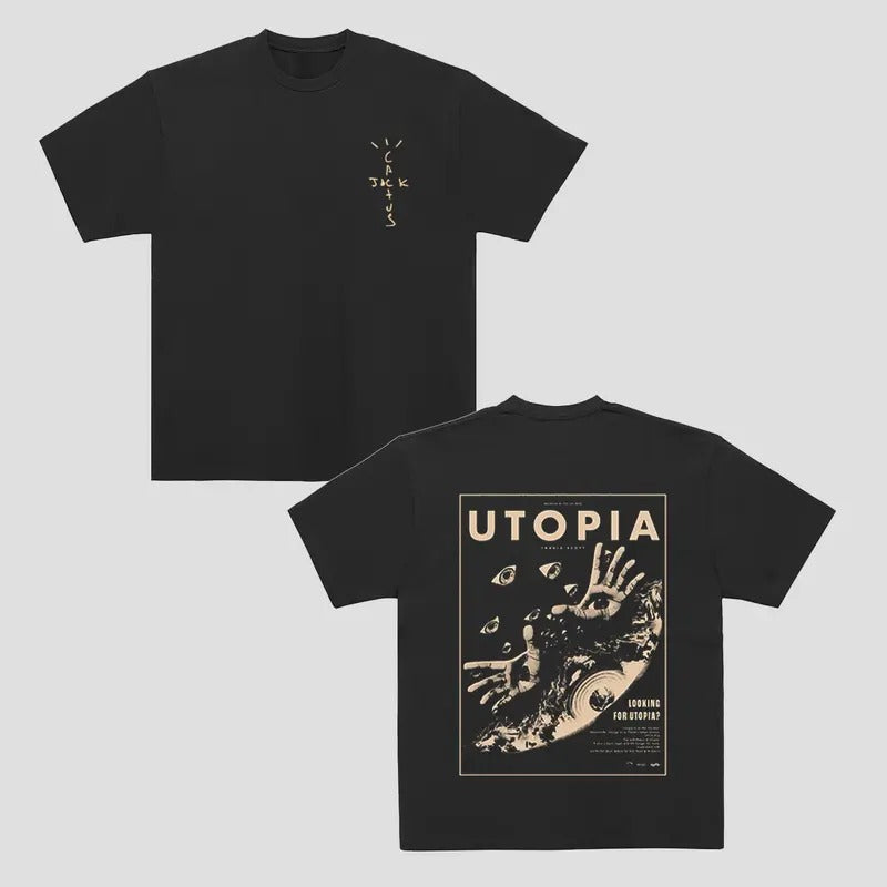 Vintage Utopia Tee Travis Cactus Hiphop Mens Tee Hoodie, Sweatshirt | InkThreadWorks.com
