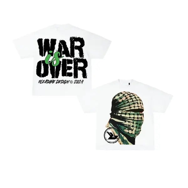 Vintage War Is Over Graphic Cotton Short Sleeve T-Shirt