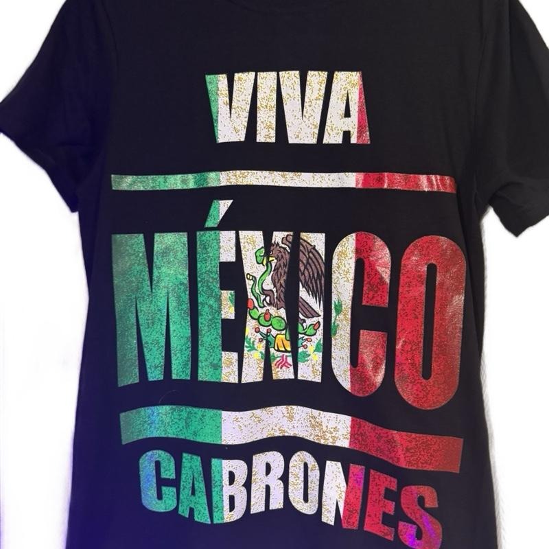 Viva México Campeón T-shirts for Men's - Black Graphic Tee with Mexican Flag Colors and Eagle Emblem Design