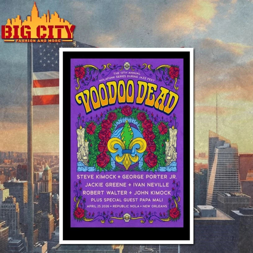 Voodoo Dead Republic NOLA In New Orleans LA Apr 25 2026 Poster t-shirt