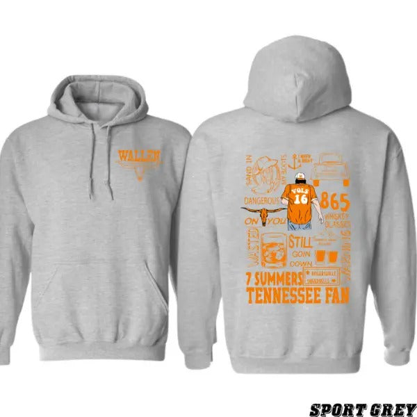 Wallen Tennessee T-shirt Sweatshirt Hoodie , With Bold Bull Skull And Vibrant Graphic Design Celebrating 7 Summers And Southern Roots. Perfect For Fans Of Country Music And Tennessee