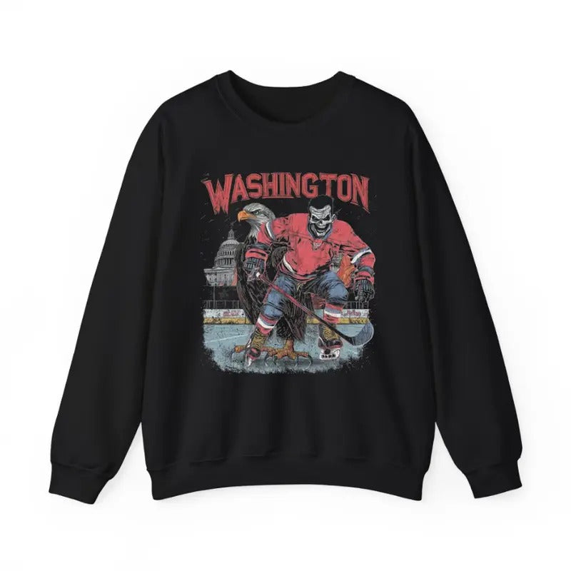 Washington Hockey Crewneck Hockey Fan Gift Hockey Lover Apparel T-Shirts, Hoodie, Sweatshirt | InkThreadWorks.com