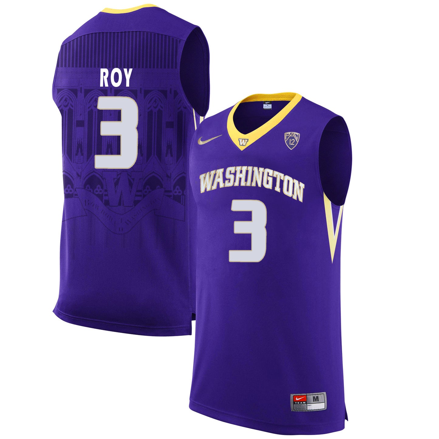 Washington Huskies Brandon Roy 3 Purple