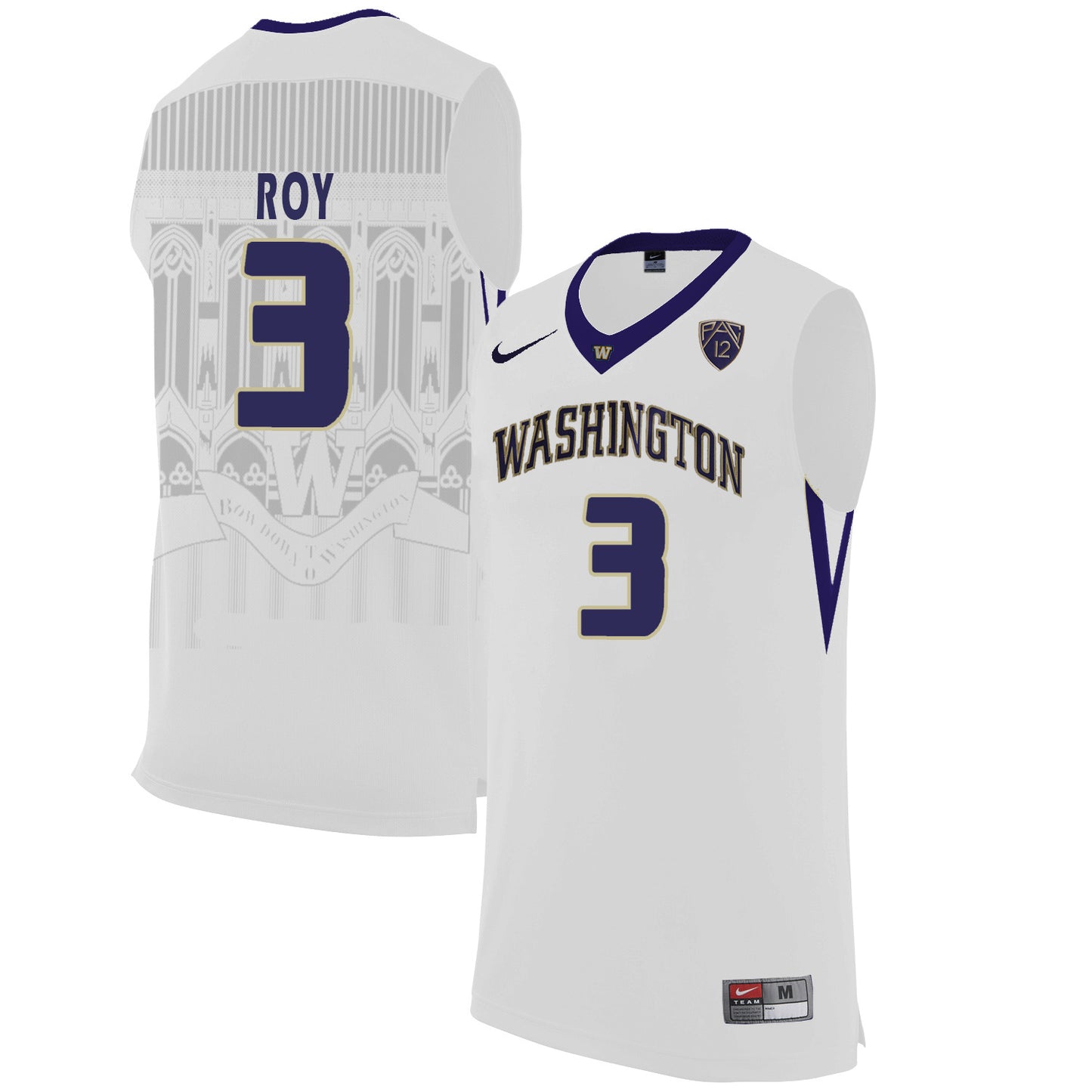 Washington Huskies Brandon Roy 3 White