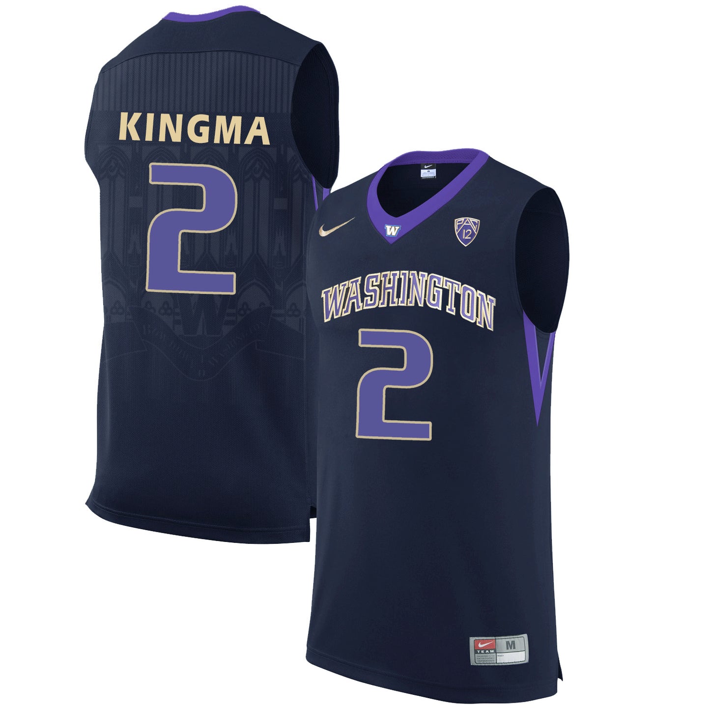 Washington Huskies Dan Kingma 2 Black