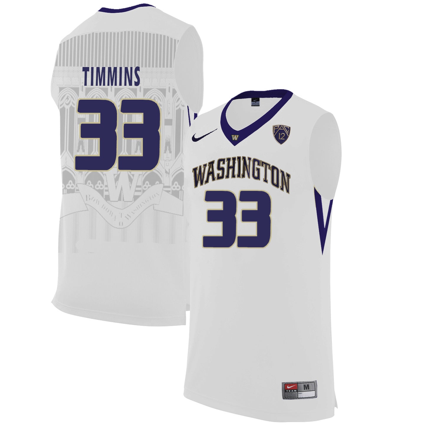 Washington Huskies Sam Timmins 33 White