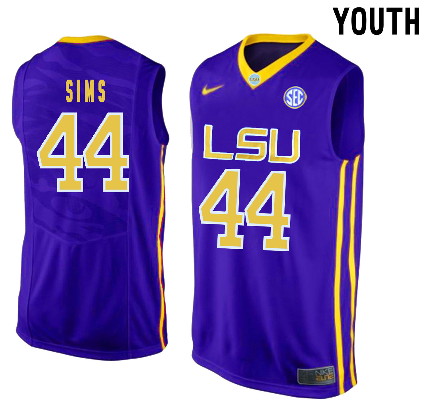 Wayde Sims 44 Purple Youth