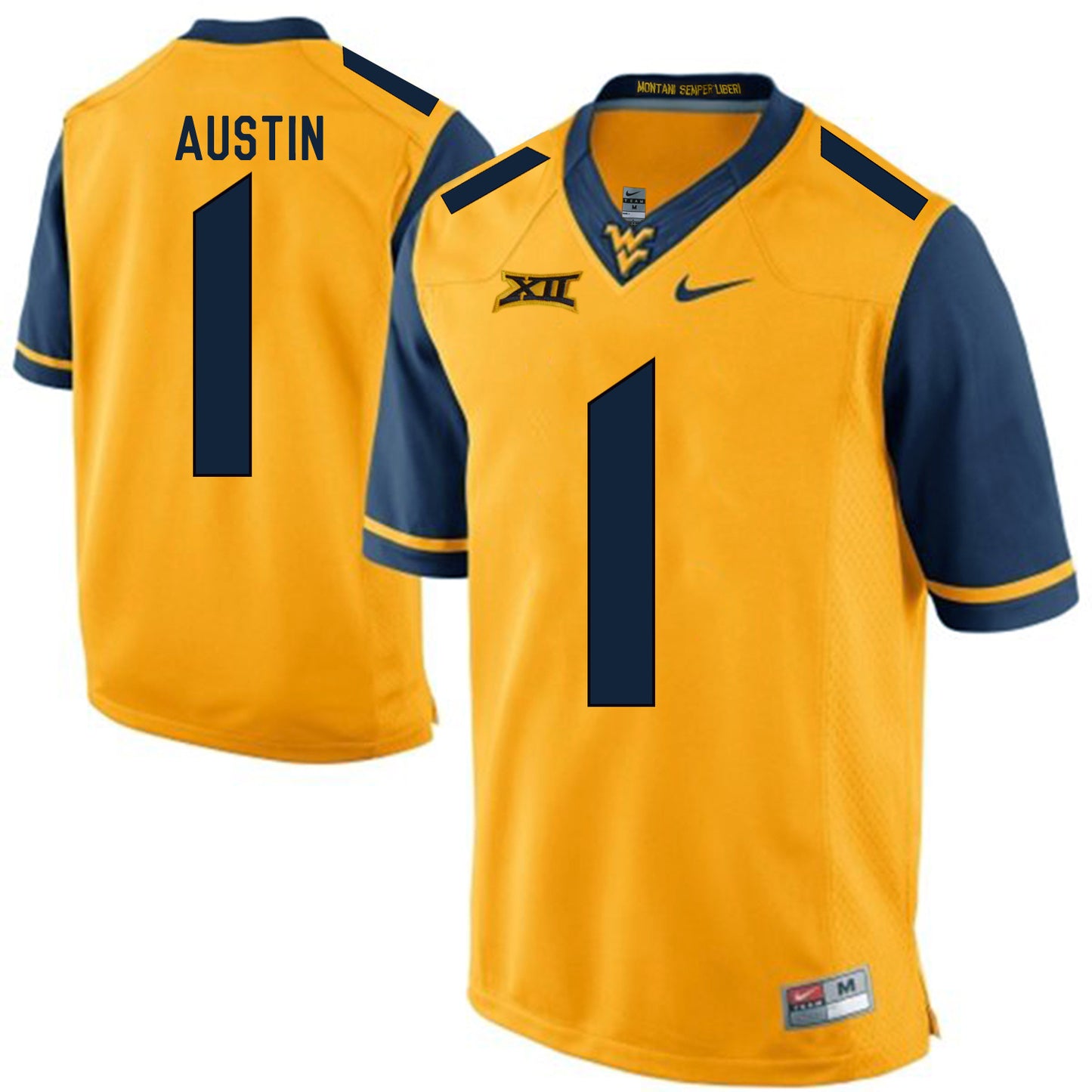 West Virginia Mountaineers Tavon Austin 1 Gold