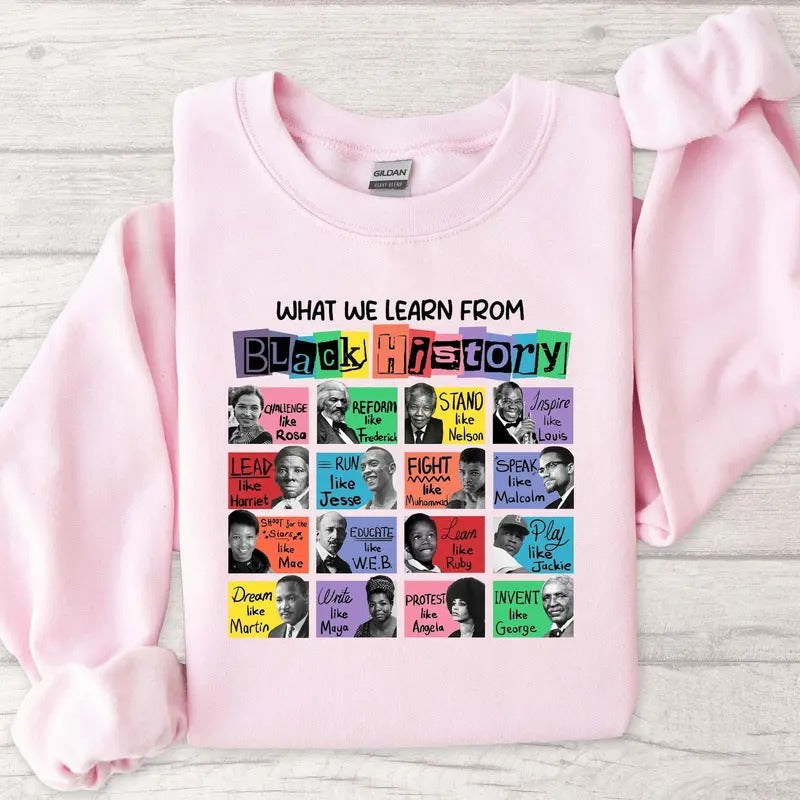 What We Learn From Black History Shirt, Black Lives Matter Shirt, Black History Month, Human Rights Shirt, BLM Sweatshirt...