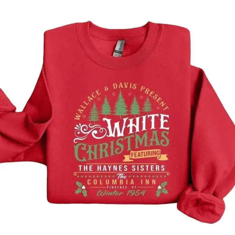 White Christmas Movie 1954 Crewneck Sweatshirt for Women - Christmas Shirt Gift - Fit Hoodie | InkThreadWorks.com