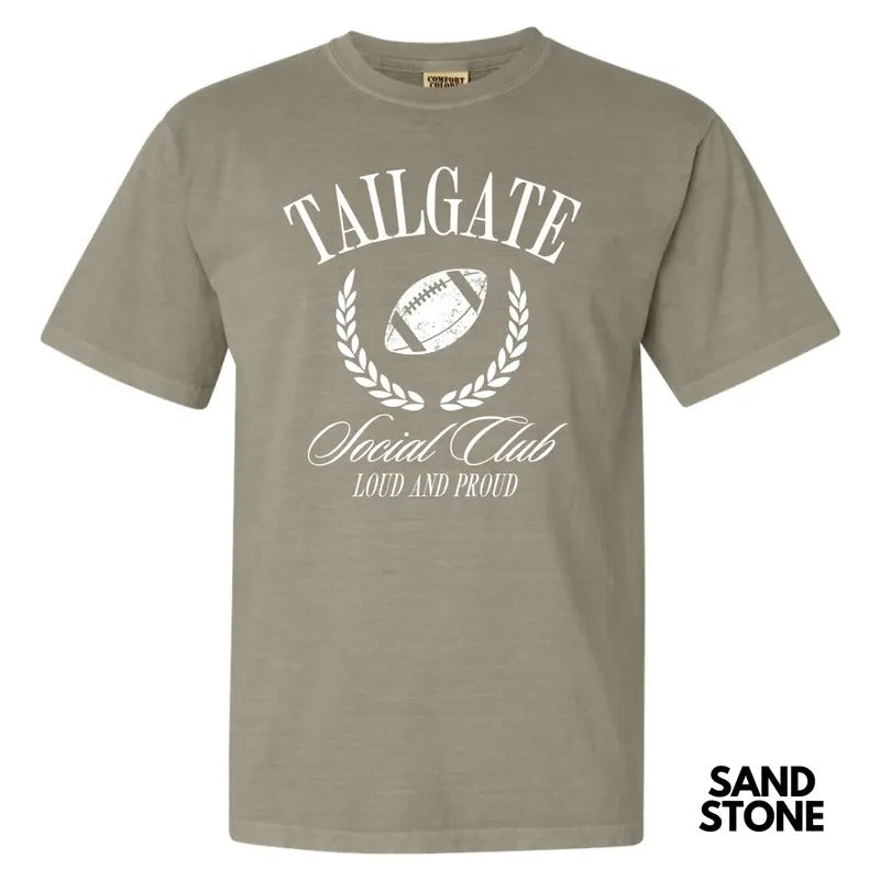 White Tailgate Social Club Comfort Colors T-Shirt 'NLB' Hoodie, Sweatshirt | InkThreadWorks.com