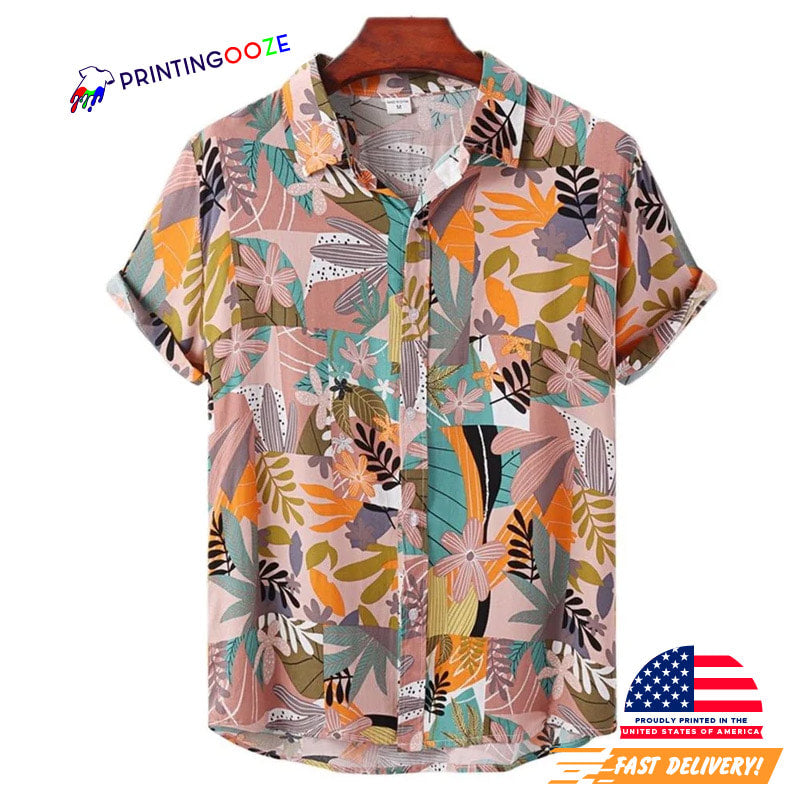 Wild Floral Printed Vintage Hawaiian Shirts