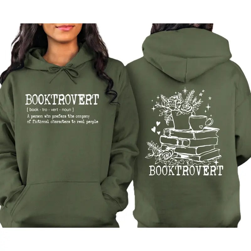 Wildflower Booktrovert Shirt Gift for Librarian, Book Club Shirt, Bookish Hoodie, Book Lover Gift Shirt, Teacher...