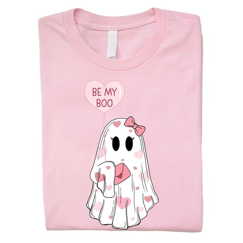 Will You Be My Boo Shirt, Ghost Valentine T-shirt, Valentine's Day Gift For Her, Funny Valentine Shirt For Girlfriend,...