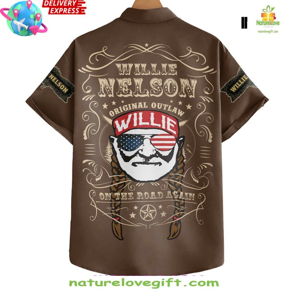 Willie Nelson On The Road Again Special Hawaiian Shirt