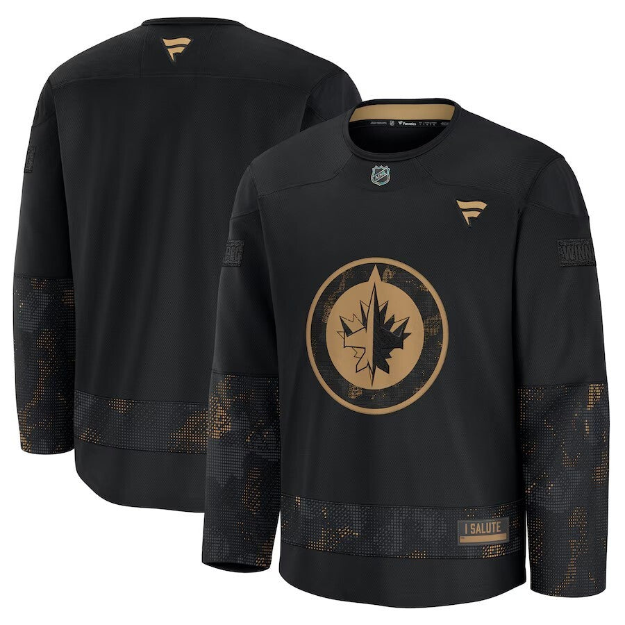 Winnipeg Jets 2024 Military Appreciation Practice Jersey - Black