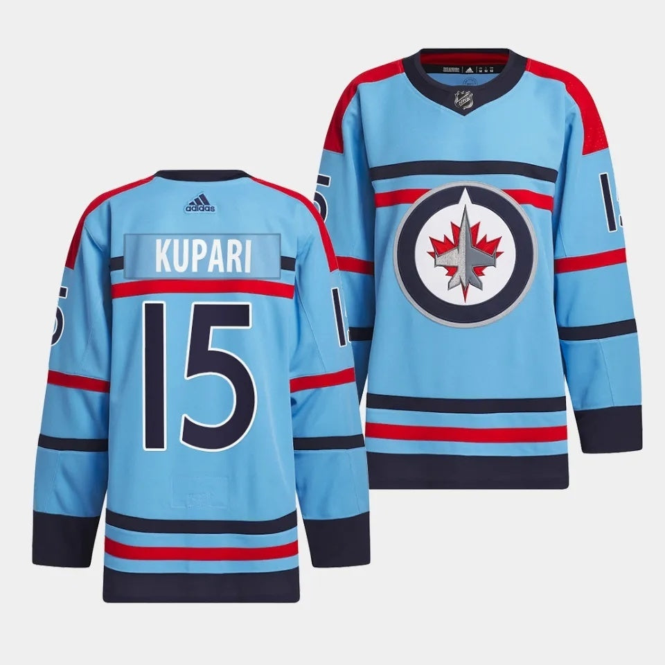 Winnipeg Jets #15 Rasmus Kupari 2023-24 RCAF Centennial Light Blue Jersey