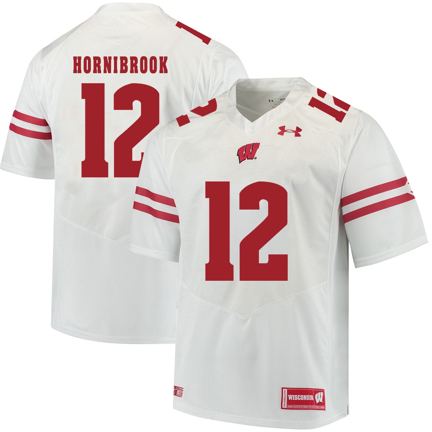 Wisconsin Badgers Alex Hornibrook 12 White