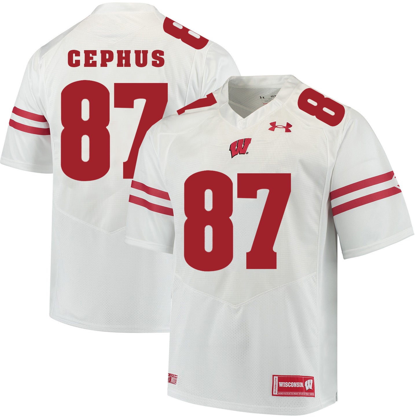 Wisconsin Badgers Quintez Cephus 87 White