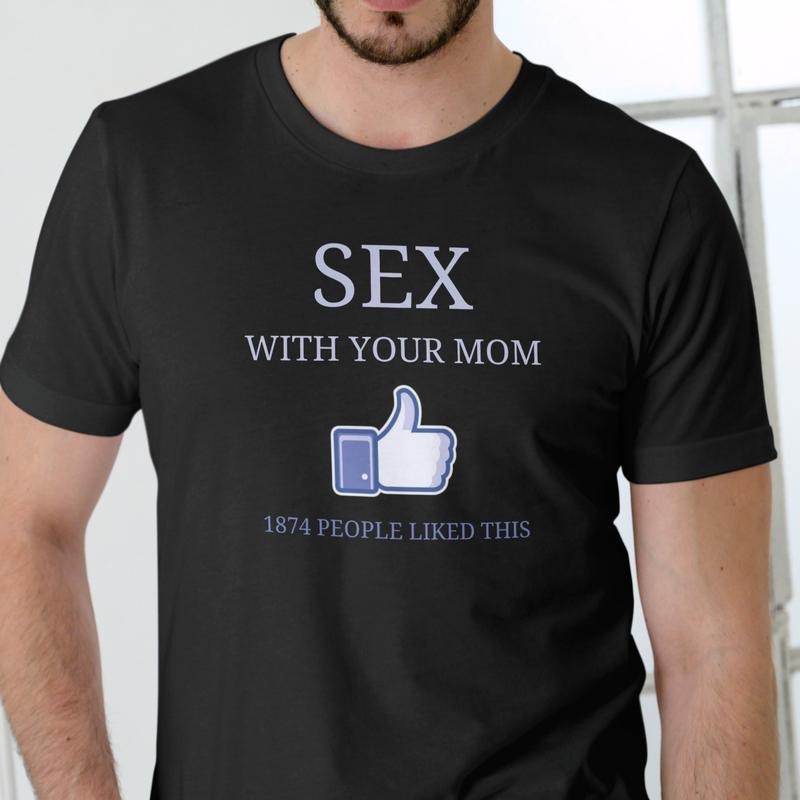 With Your Mom Cotton Unisex T-Shirt