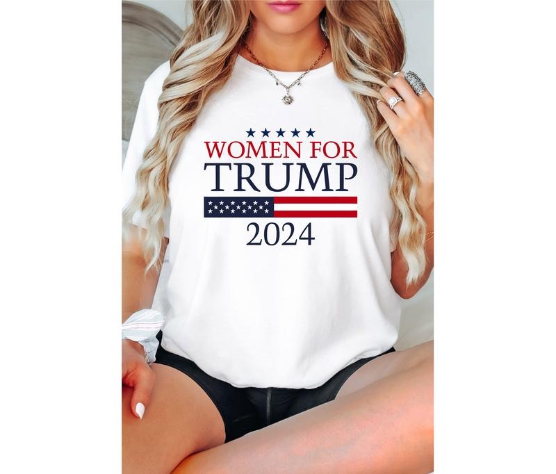 Woman For Trump Shirt, Woman's Election T-shirt, Republican Tee, President Shirt, Trump Lover Gift Tee For Mom, Voting...