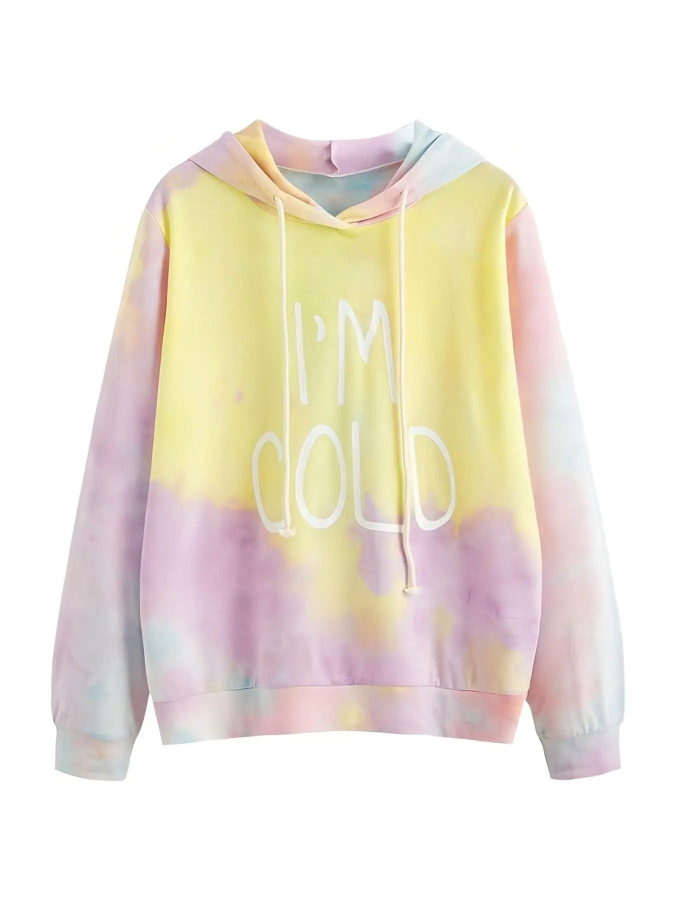 Women's Tie Dye Print Drawstring Hoodie, Fashion Casual Sweatshirt Hooded Sweatshirt for Daily Holiday Outdoor Wear,...
