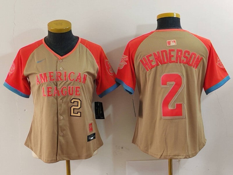 Women Baltimore Orioles #2 Gunnar Henderson Orioles 24 All-Star Women Style 5