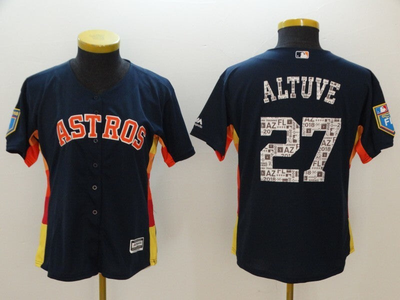 Women Houston Astros #27 Jose Altuve Style 2_1