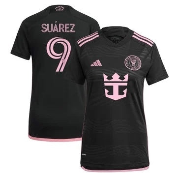 Women Inter Miami #9 Luis Suárez CF 2024 La Noche Jersey - Black