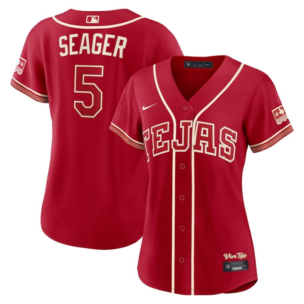 Women Texas Rangers #5 Corey Seager 2026 City Connect Stadium Jersey - Red
