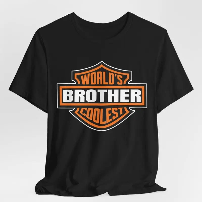 World's Coolest Brother Shirt, Brother Motorcycle Shirt, Funny Brother Birthday Gift Hoodie, Sweatshirt | InkThreadWorks.com